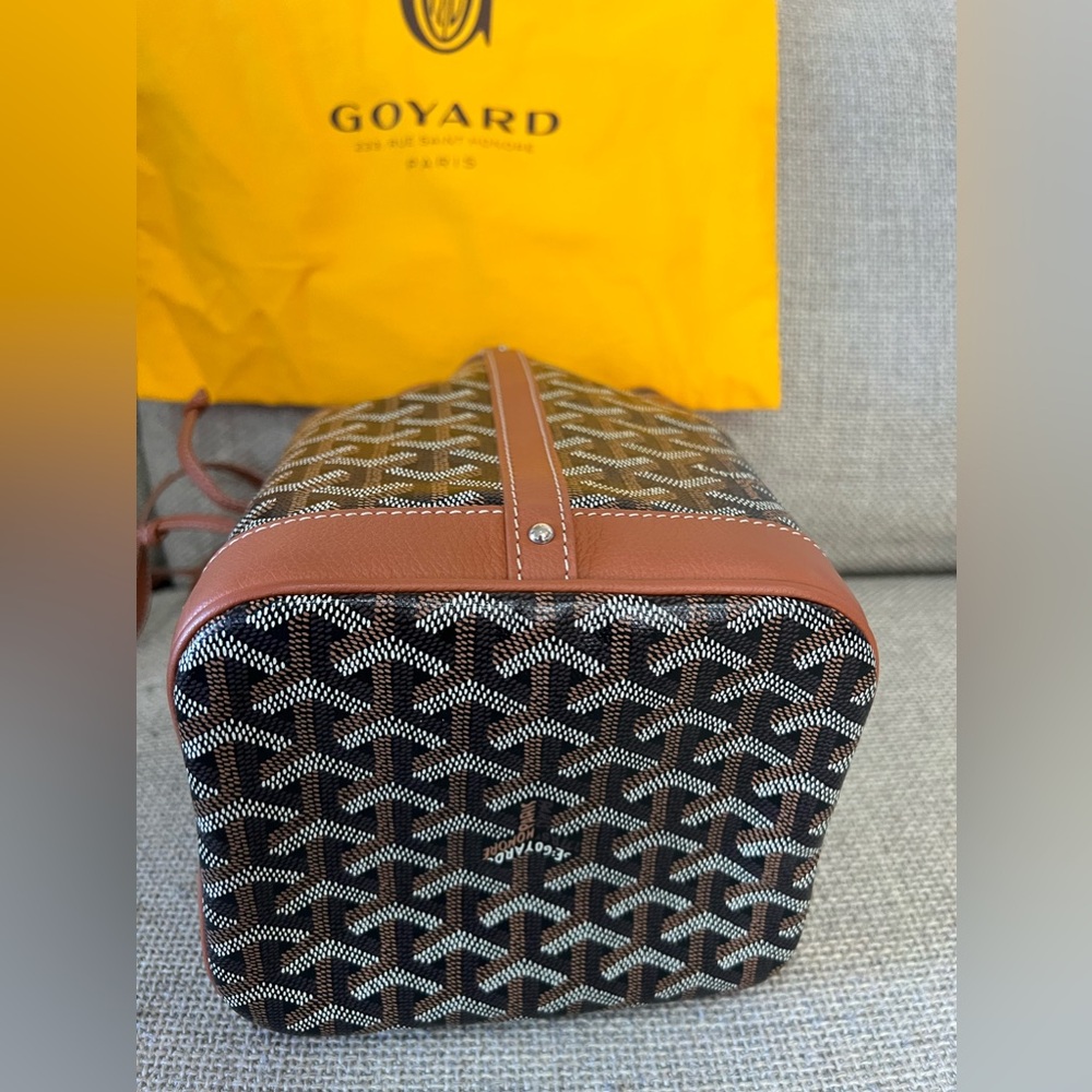 GOYARD Goyardine Petit Flot Bucket Bag PM Black Gold - Picture 10 of 16